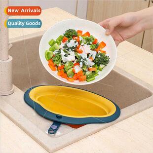 Kchen multifunctional sink draining basket suction cup fixed