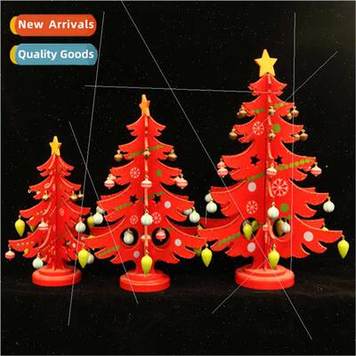 Creative threepcs sprinkles wooden Christmas e desktop ornam