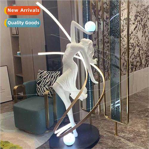 Creative humanoid art sculpture floor lamp designer shopping