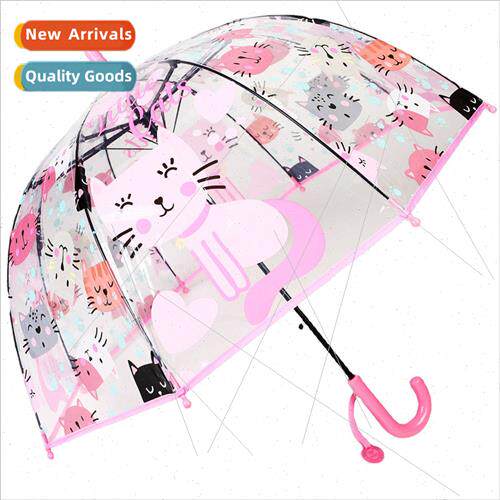 23 years new children transparent umbrella cartoon cat dinos