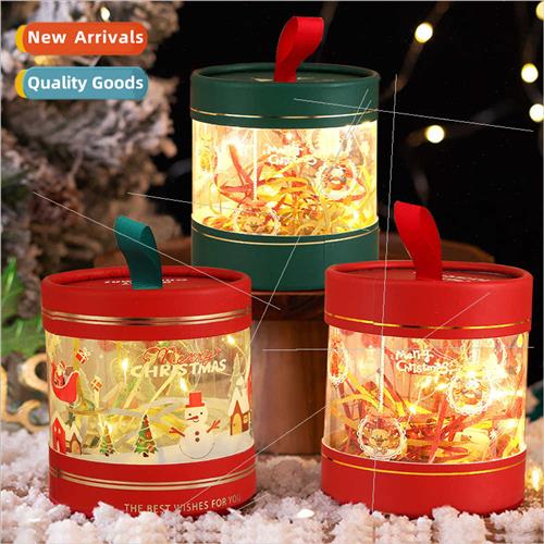 New transparent luminous Christmas apple box Christmas Eve C