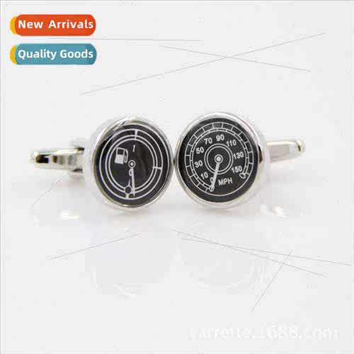 Speedometer Fuel Gauge Shape Cufflinks Men French Shirt Cuff