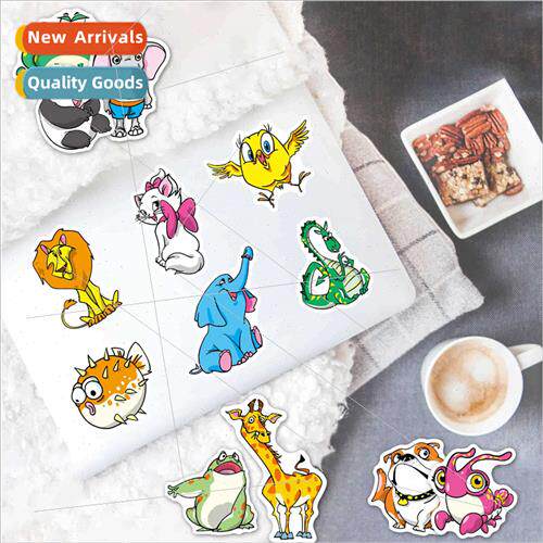100 cartoon animals luggage toys luggage guar stickers water
