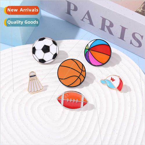 New sports series alloy brooch beautifully designed soccer b