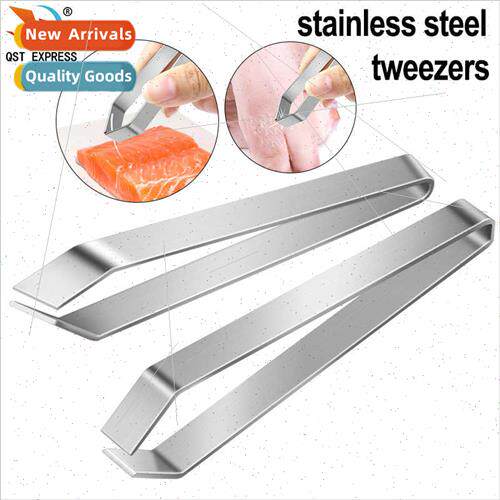 Stainless steel fish bone pliers fish splinter clip hair pul