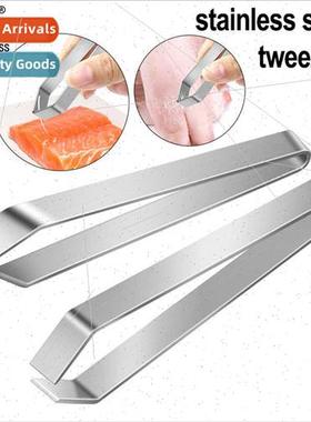 Stainless steel fish bone pliers fish splinter clip hair pul