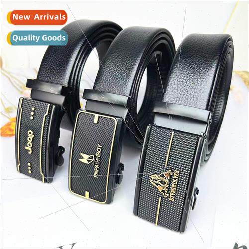 Three-dimensional frosted grain mens belt plating iron buckl
