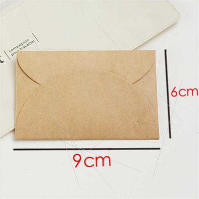 Vintage kraft paper mini creative small size envelope DIY en