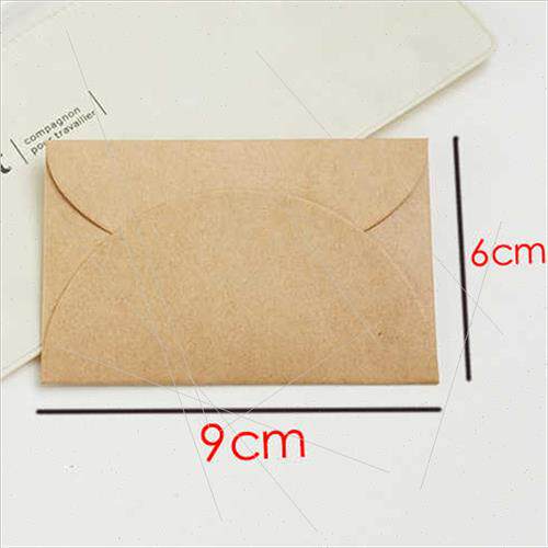 Vintage kraft paper mini creative small size envelope DIY en