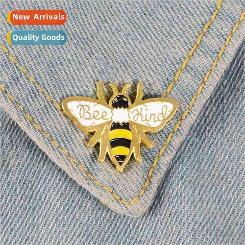Jewelry cartoon cute bee pin alloy enamel bee kinds drop oil