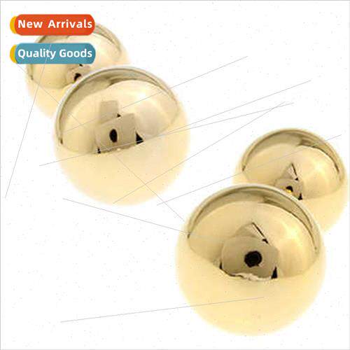popular French cufflinks double-sided glossy gold round ball