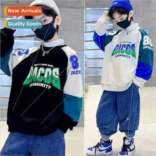 children casual large fall middle new sweater 2023 fashion