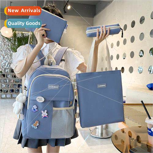 Student schoolbag shoulder bag capacy nd four sets bags juni