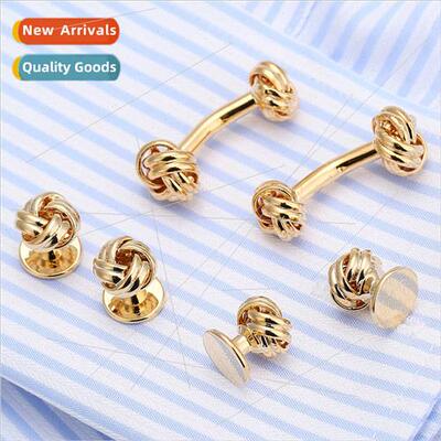 Set 6 Cufflinks French Shirt Placket Buttons Twist Dress But