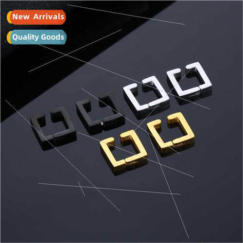 Ins cold wind stainless steel ear clip men women simple acce