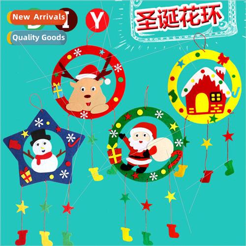 Non-woven wreath hanging decorations kindergarten DIY handma