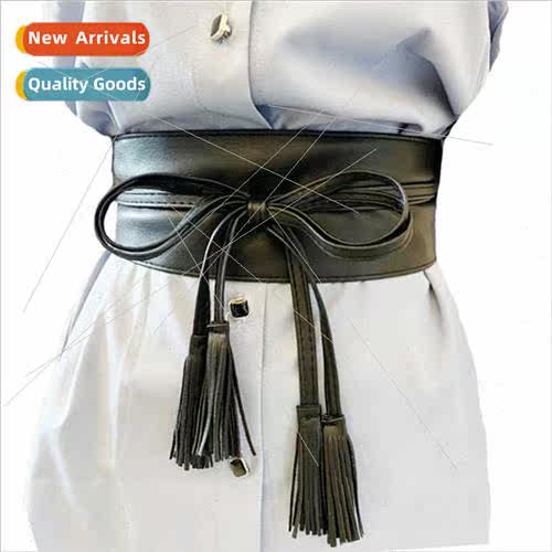 Europe wide belt female imation leather waist thin waist sea