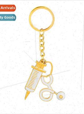 Film TV Jewelry Doctor Syringe Syringe Stethoscope Alloy Oil