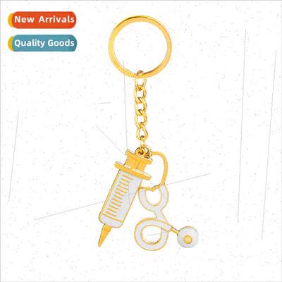Film TV Jewelry Doctor Syringe Syringe Stethoscope Alloy Oil