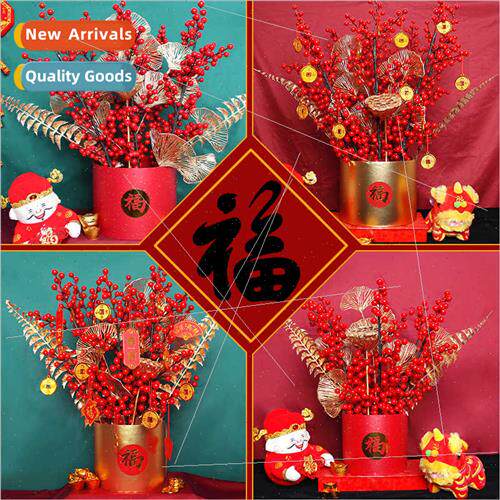 Chinese New Year Bucket Bucket Hugging Bucket New Year Decor