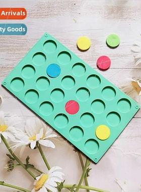 24 roundpcs 622 silicone mold candy pudding mold cake plugin