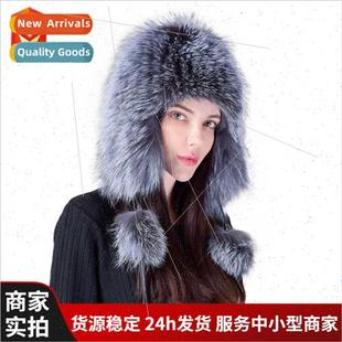 warm hat fur protection ear Korean winter female hair Fox