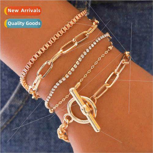 Europe fashion retro nd set four pieces jewelry female geome