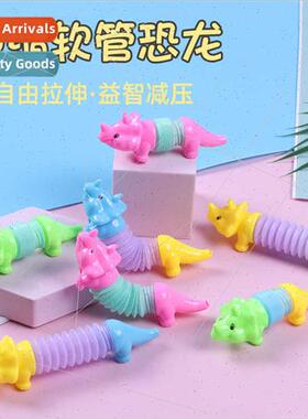 Dinosaur Stching Tube Toys Venting Sss Relief Animal Stching