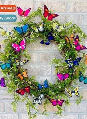 New simulation butterfly wreath Easter spring hotel restaura