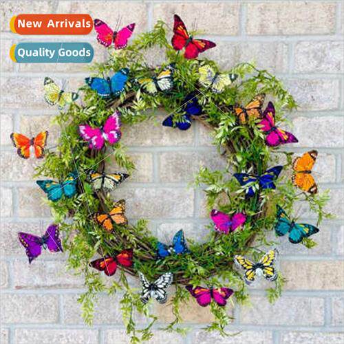 New simulation butterfly wreath Easter spring hotel restaura