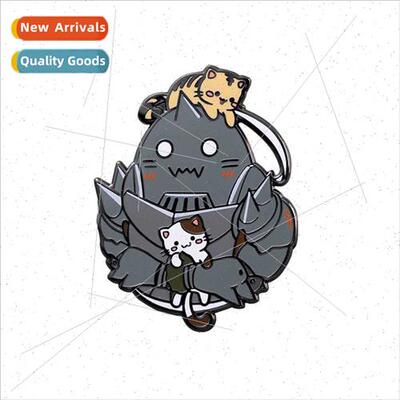 New creative cute kty cartoon anime  metal badge backpack ha