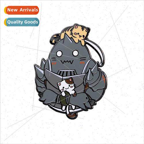 New creative cute kty cartoon anime  metal badge backpack ha