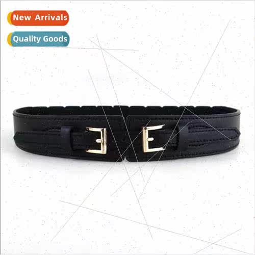Europe new imation leather elastic elastic ladies belt fashi