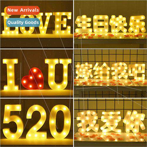 Alphabet lights romantic surprise happy birthday confession