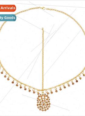 Ethnic retro ehead chain diamond tassel ehead jewelry female