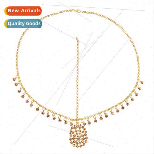 Ethnic retro ehead chain diamond tassel ehead jewelry female