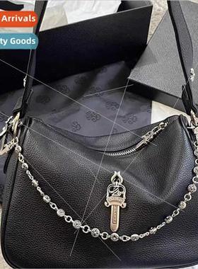 Head layer cowhide chicken nugget bag jisoo Ouyang Nana Crow