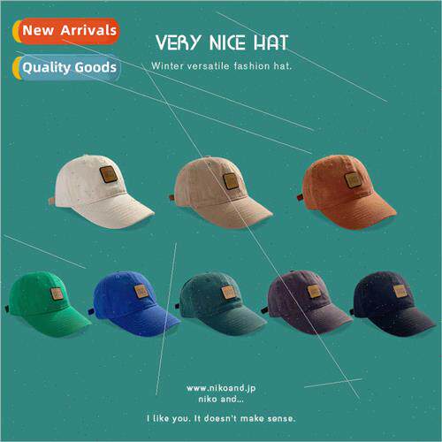 new washed baseball cap duck tongue cap female retro men out