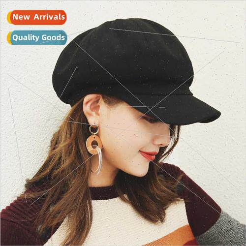 Tweed beret casual hundred wh female fall winter duck tongue