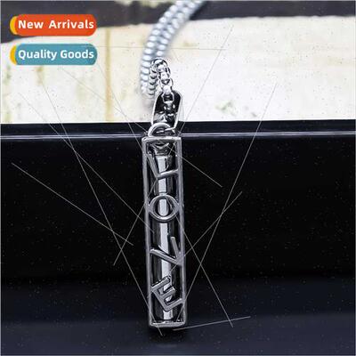 square pendant double-sided confession text accessories neck