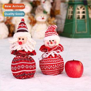 Claus Snowman Deer Christmas Knted Santa Bear Apple Supplies