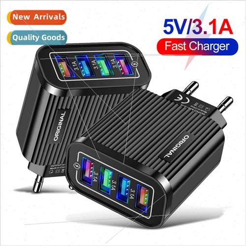 4USB Cell Phone Charging Head  Standard US Standard Travel C
