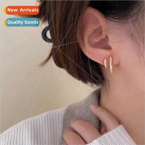 Water drop metal earrings female ins niche earrings fall win