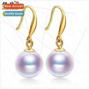 Gold earrings earrings square round strong rose gold earring