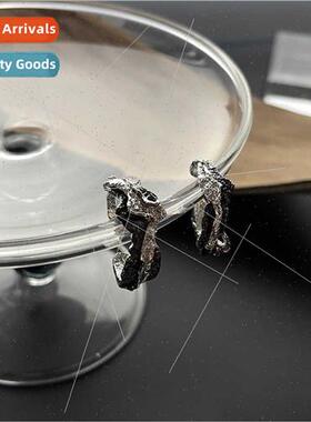 Vintage cold wind ash ring men tide high set single ring tex