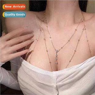 Body Sexy Pure Chest Des che Chain Female new Necklace