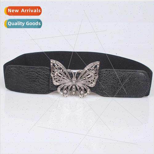 2023 Bow tie diamonds elastic wide belt women hundred skirt