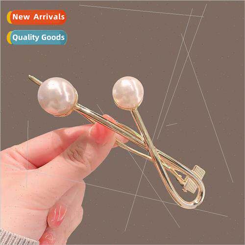 Advanced sense pearl irregular one word clip metal point bea