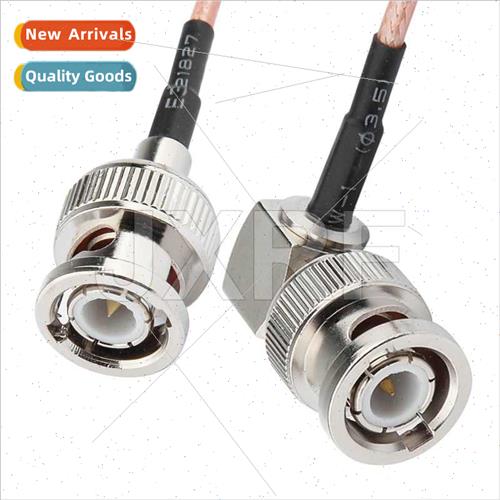 Coaxial RF adapter cable BNC male to BNC male curved RG316 c