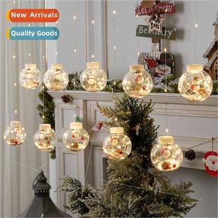 ing ball Christmas Santa window snowman Day decoratio Claus